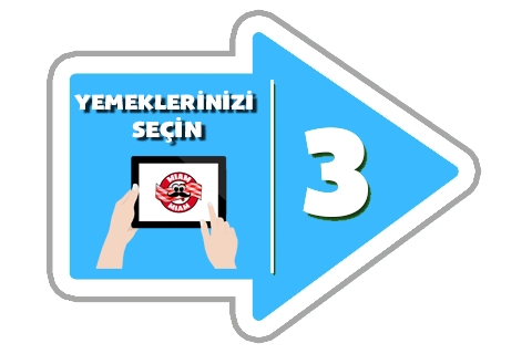 Yemeklerinizi seçin