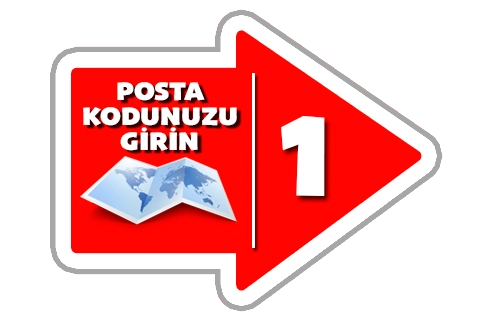 Posta kodunuzu girin