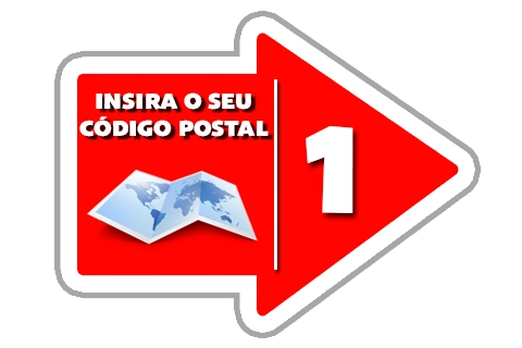 Introduza o seu código postal
