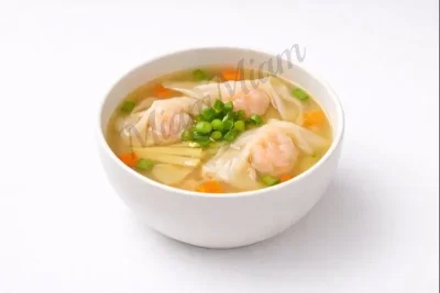 POTAGE AUX RAVIOLIS CREVETTES