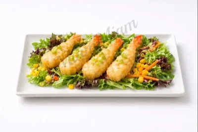 SALADE DE SCAMPI TEMPURA