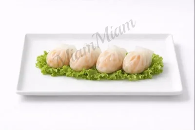 RAVIOLIS AUX CREVETTES À LA VAPEUR