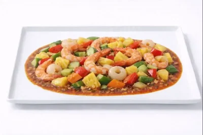 SCAMPI À L'ANANAS FRAIS