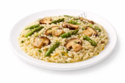 RISOTTO PORCINI E ASPARAGI