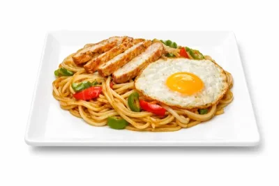 UDON SAUTÉS AU POULET