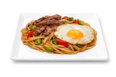 UDON SAUTÉS AU BOEUF