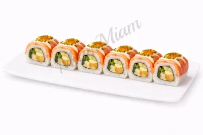 COULEURS ROLL SAUMON ASPERGE TEMPURA