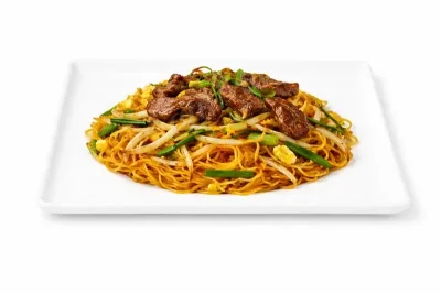 NOUILLES SAUTÉES AU BOEUF