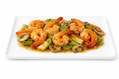 SCAMPI SUR PLAQUE CHAUFFANTE