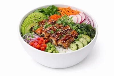 POKE BOWL ANGUILLE FLAMBÉE