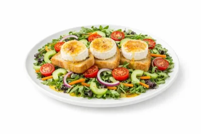 SALADE CHÈVRE CHAUD SUR TOAST