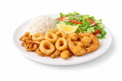 FRITURE DE CALAMARS ET SCAMPI