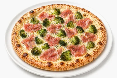 PIZZA BROCCOLI E PARMA