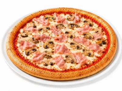 PIZZA PROSCIUTTO E FUNGHI
