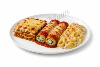 TRIS DI PÂTES AU FOUR