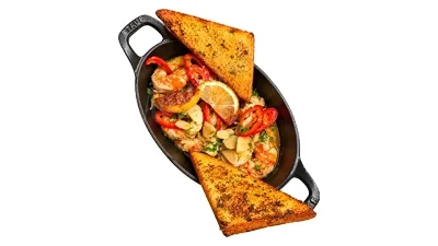GAMBAS À L'AIL ET JALAPENOS
