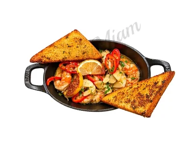 GAMBAS À L'AIL ET JALAPENOS