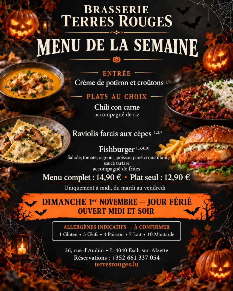 MENU DE LA SEMAINE